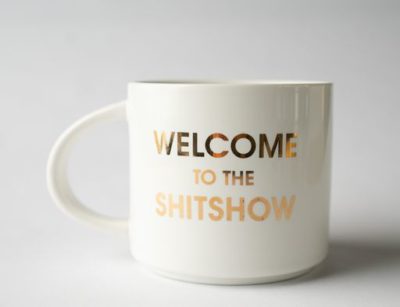 Welcome to the shitshow mug
