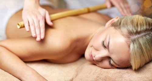 Spa serenity bamboo massage