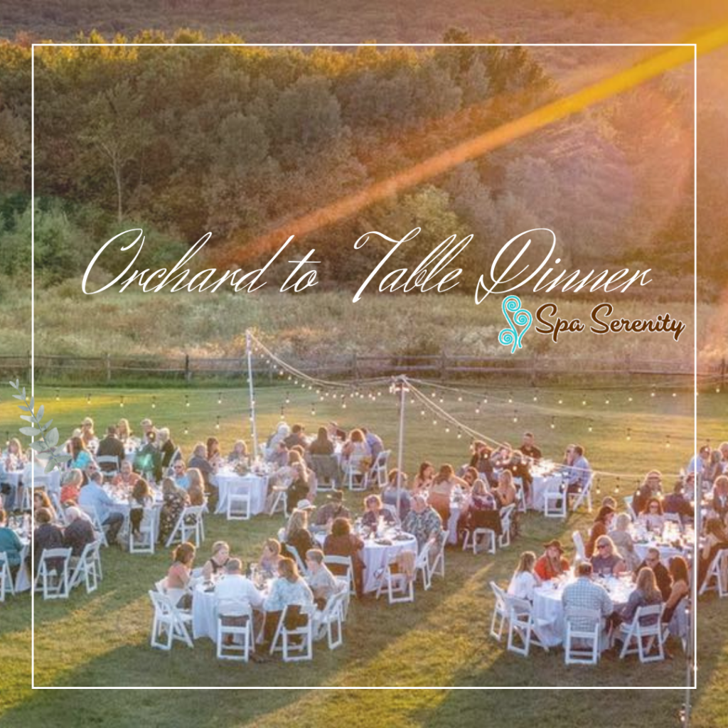 spa sty orchard to table dinner