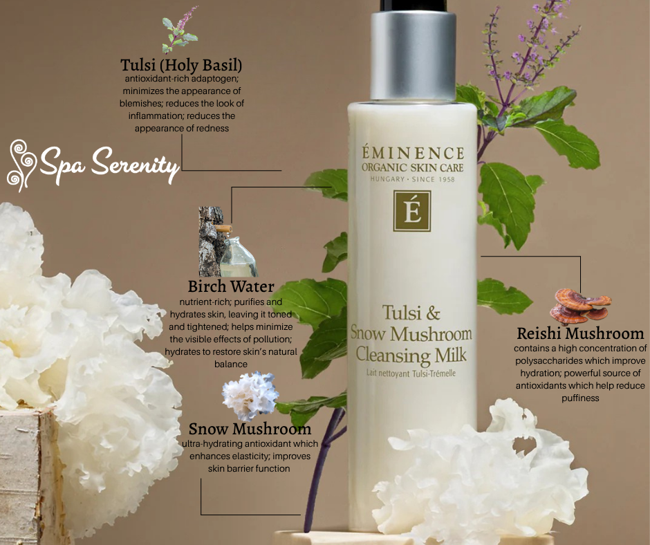 Tulsi & Snow Mushroom Cleansing Milk
