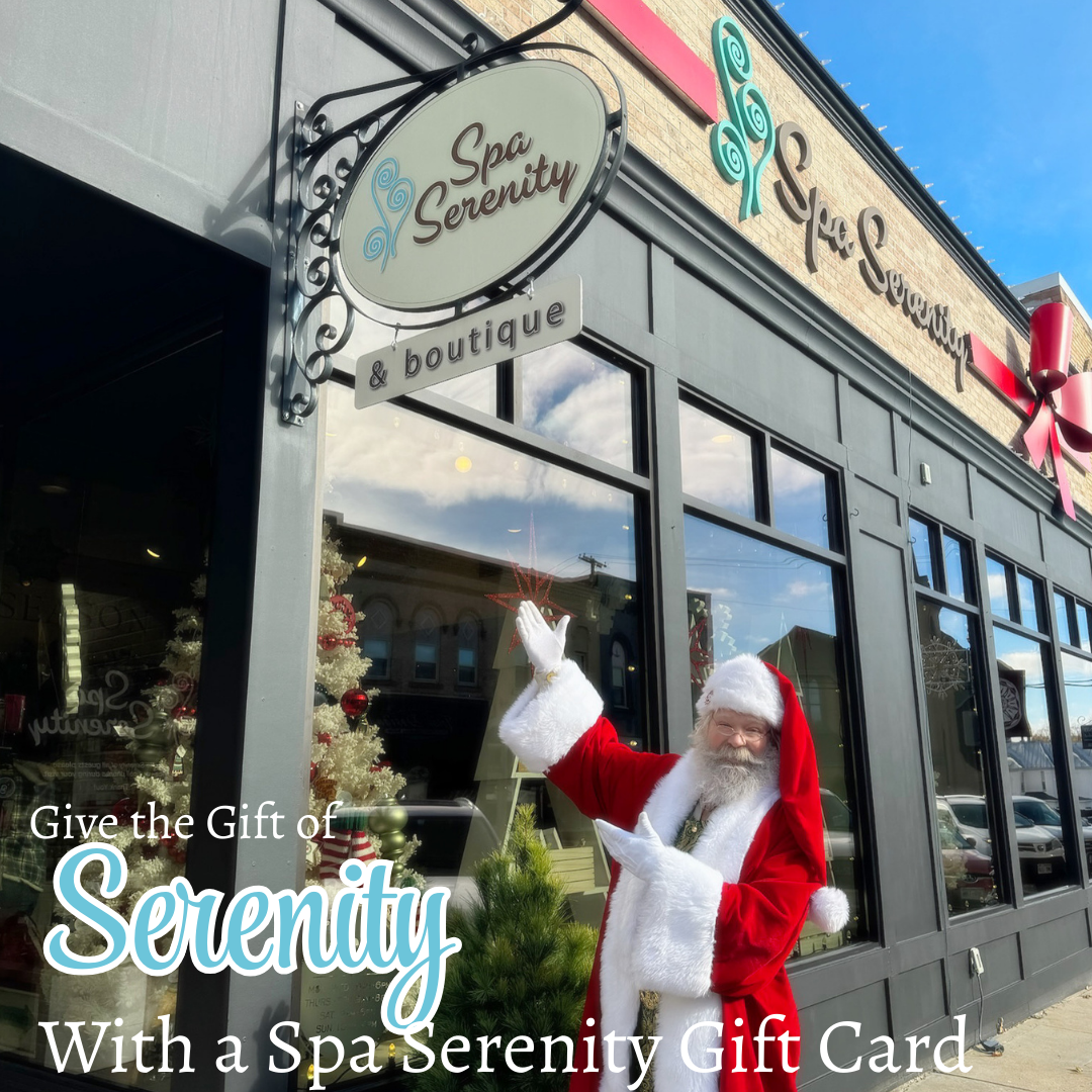 Best Christmas Gift for Mom. Day Spa Gift Card from Spa Serenity in Baraboo near Madison, WI
