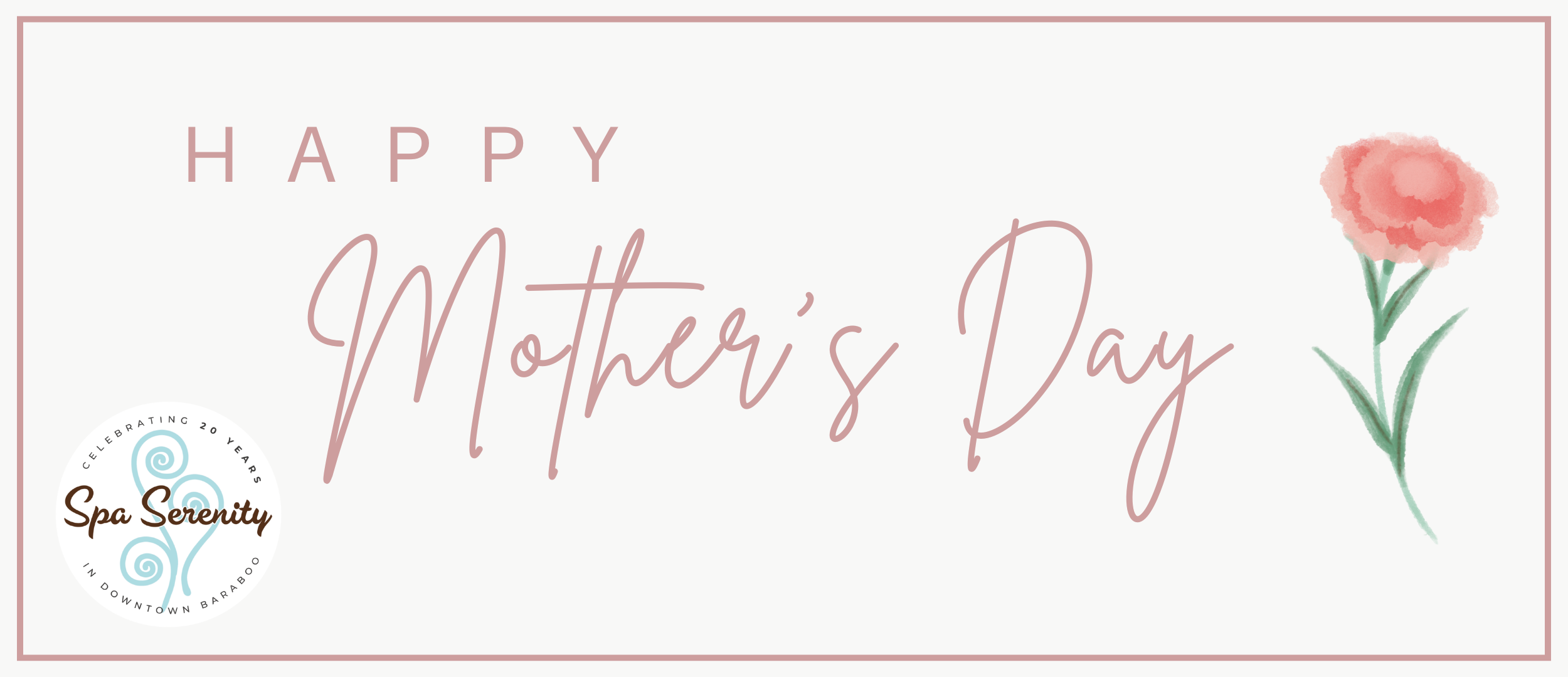 Happy Mothers Day with Flower mothers day spa packages at spa serenity